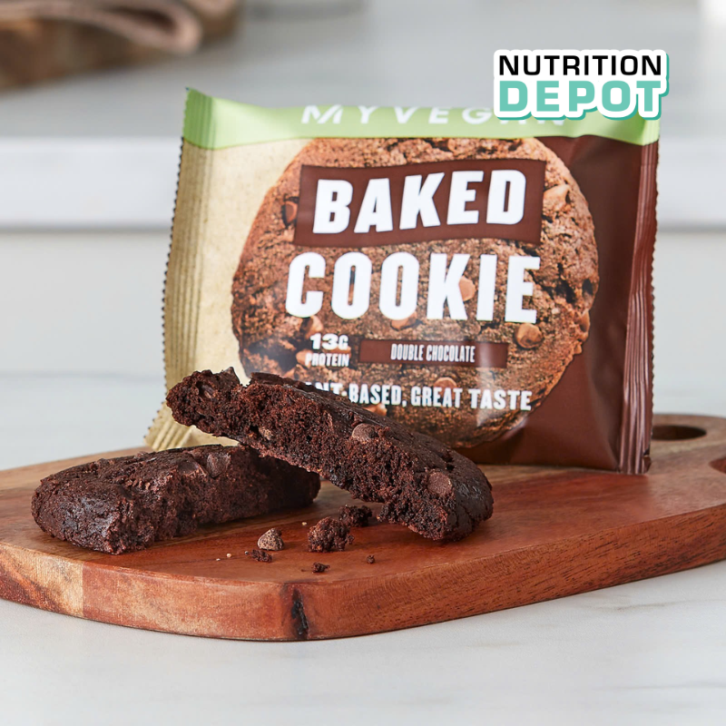Bánh Myvegan Baked Cookie cung cấp protein thực vật – vị Double Chocolate ( Hộp 12 x 75g)