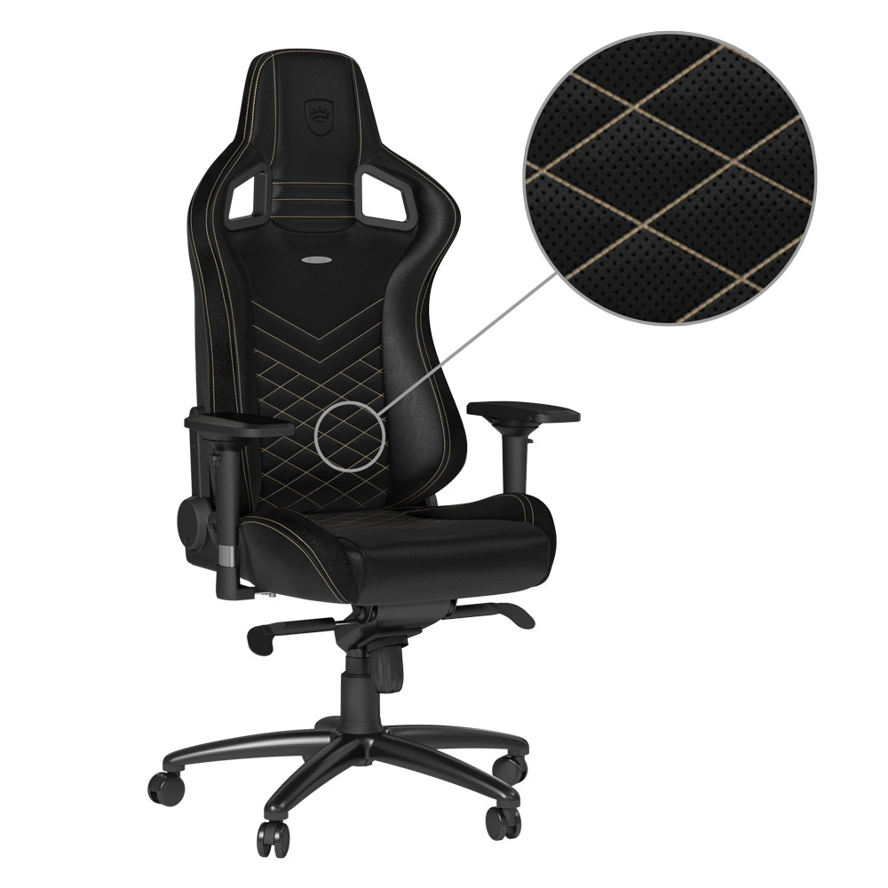 Ghế Chơi Game NobleChairs (Black/Gold) - Hàng chính hãng