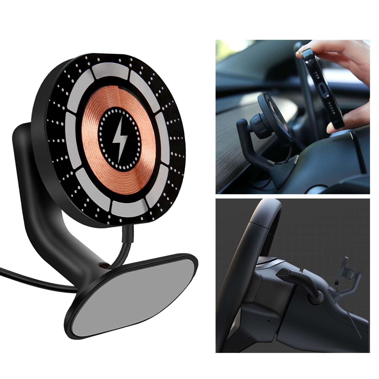 Car Charger Phone Holder Wireless Car Charger Mount for Tesla Y
