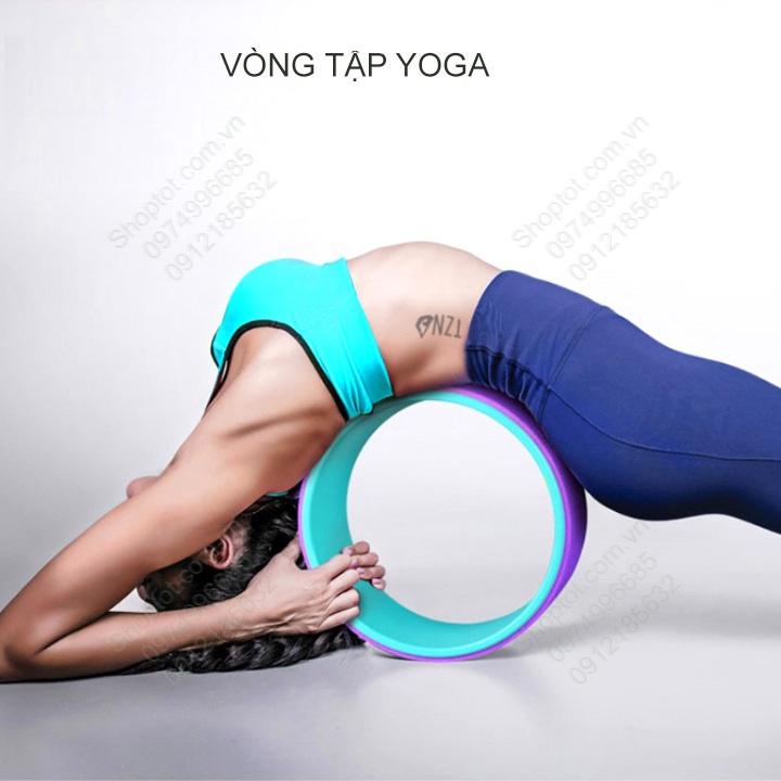 Vòng tập Yoga, tập lưng làm bằng nhựa ABS và bề mặt TPE, chịu tải trọng 150kg
