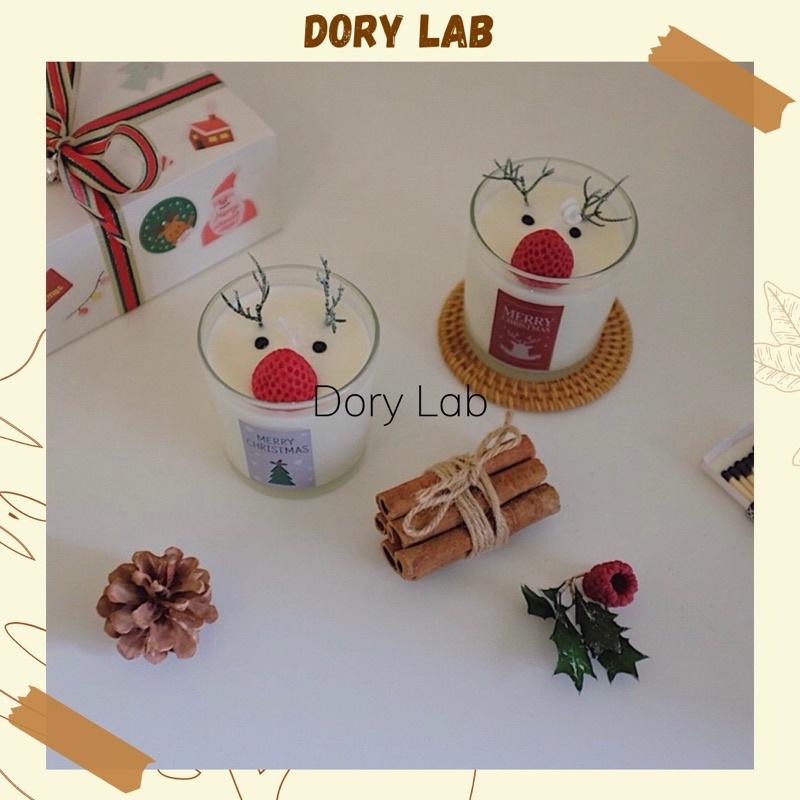 Nến Thơm Ly Hình Tuần Lộc Phong Cách Giáng Sinh Không Khói - Dory Lab