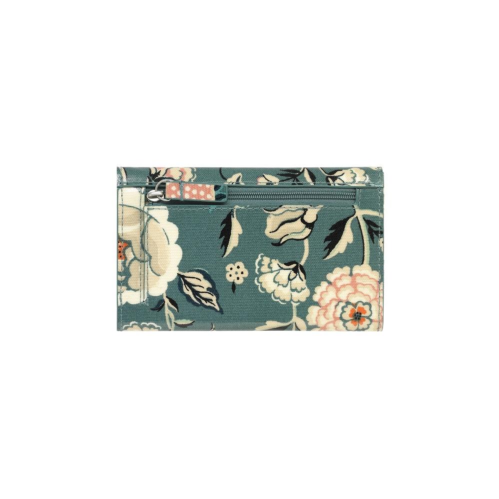 Cath Kidston - Ví cầm tay nữ/Foldover Wallet - Strawberry Garden - Teal -1042023