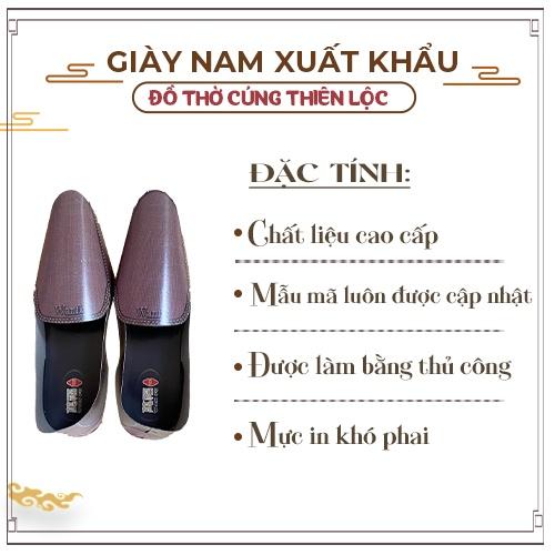 Giày Dép Nam Giấy Cao Cấp Xuất Khẩu Hàng Mã Đồ Thờ Cúng Thiên Lộc