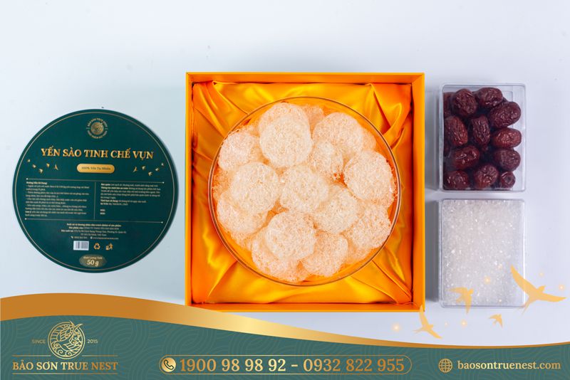 Tổ Yến Tinh Chế Vụn Tròn - Hộp 40gr - Bảo Sơn True Nest