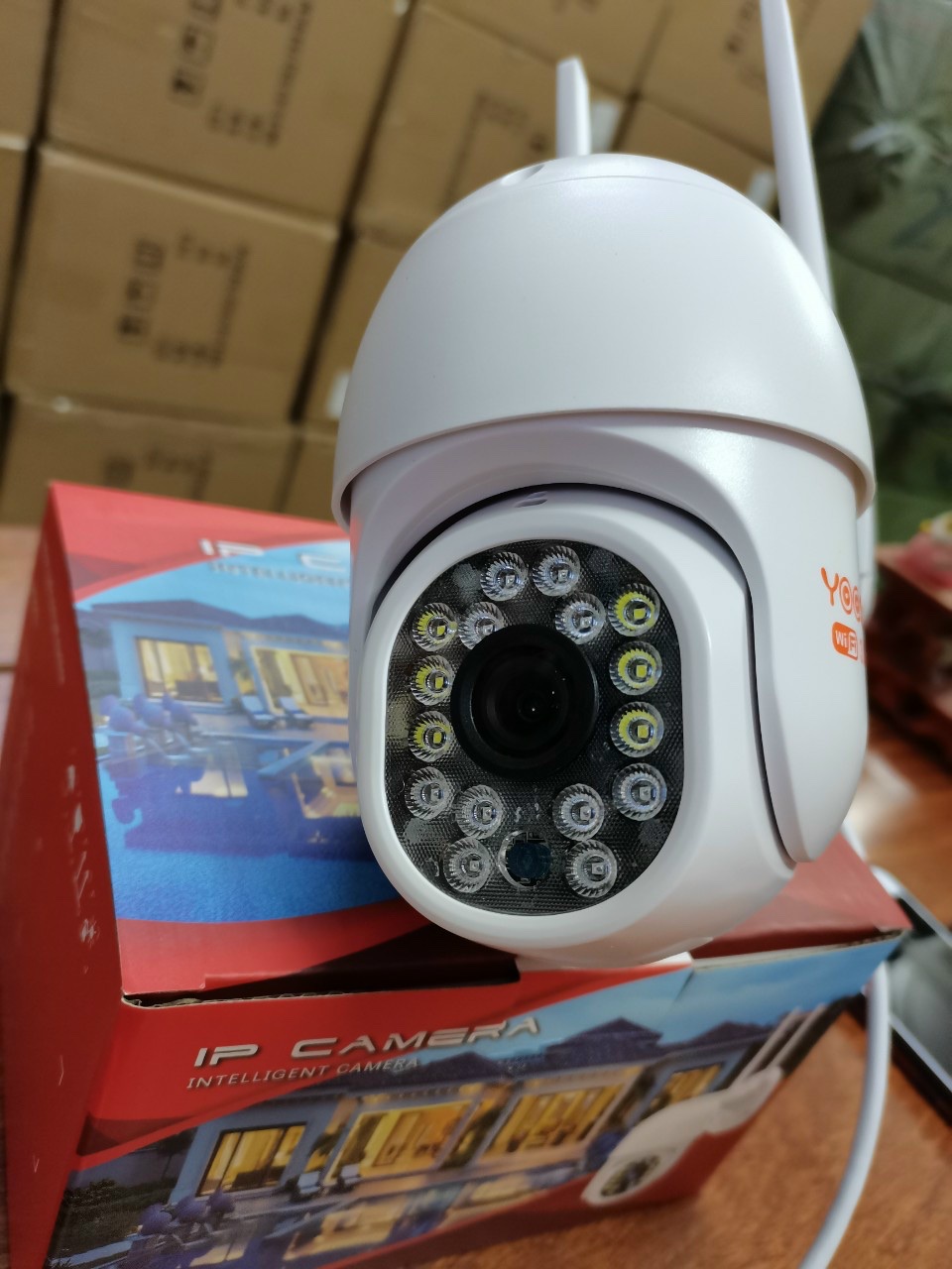 Camera IP Wifi Yoosee PTZ MiniI 16 Led HD1080, Chống Nước Xoay 360 Độ, Quay Đêm Có Màu, Đàm Thoại Hai Chiều, Cảm Biến Báo Động