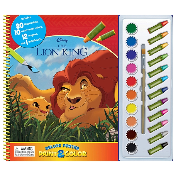 Disney Lion King Deluxe Poster Paint &amp; Color