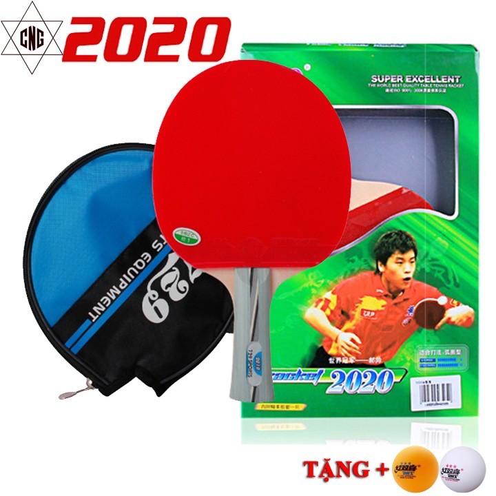 Vợt bóng bàn 2020 - 2060 cao cấp tặng kèm 2 quả bóng trong hộp