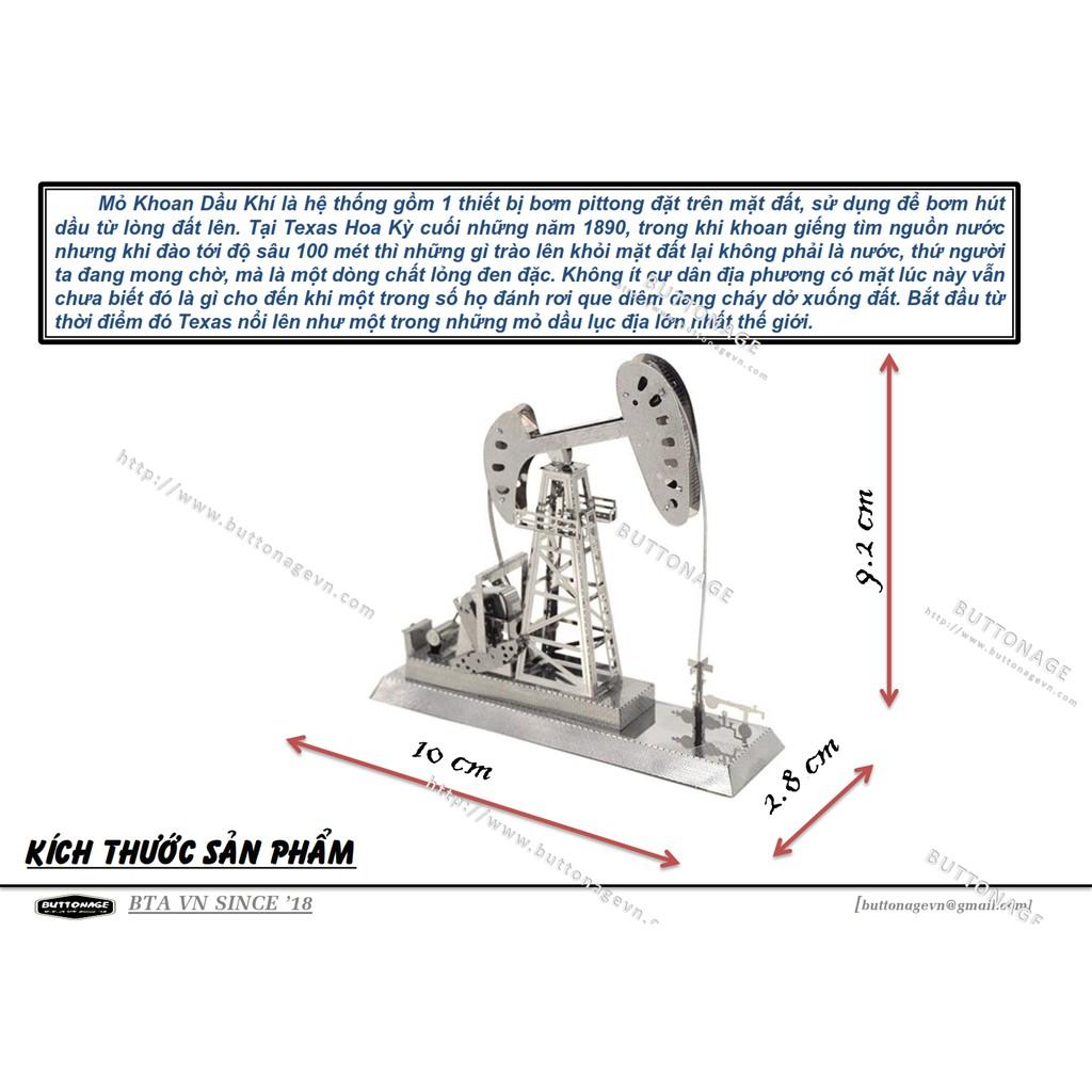 Mô Hình Lắp Ráp 3d Mỏ Khoan Dầu Khí