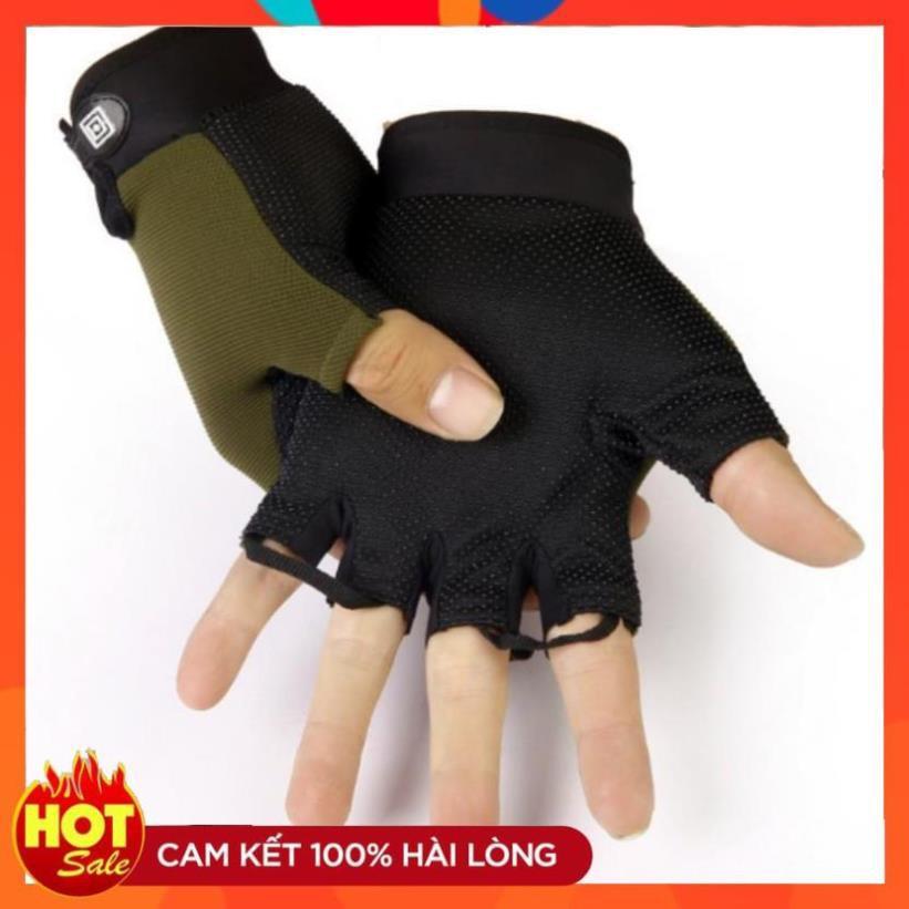 Găng tay hở ngón thể thao lái xe Size L 206214