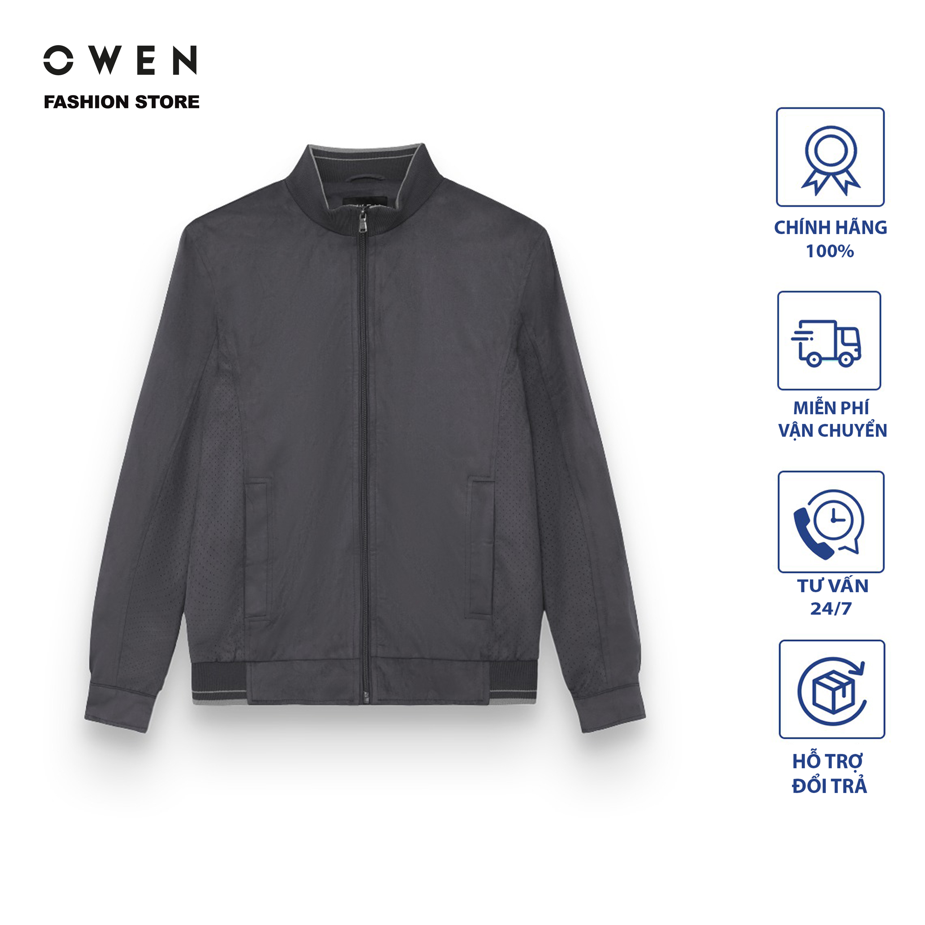 OWEN - (FREESHIP) Áo khoác nam, áo gió Jacket cao cấp giữ ấm tốt JK220714