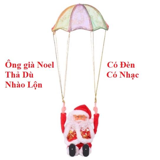 (Kèm Pin) Ông Già Noel Leo Dây - Đồ Chơi Ông Già Noel Phát Nhạc