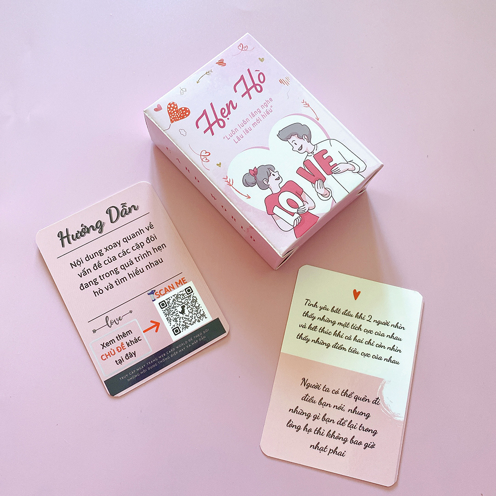 Bộ Bài Hẹn Hò Tình Yêu Drinking Game 59 Lá Dành Cho Các Cặp Đôi Đang Yêu Nhau Giúp Thấu Hiểu Người Ấy Của Bạn