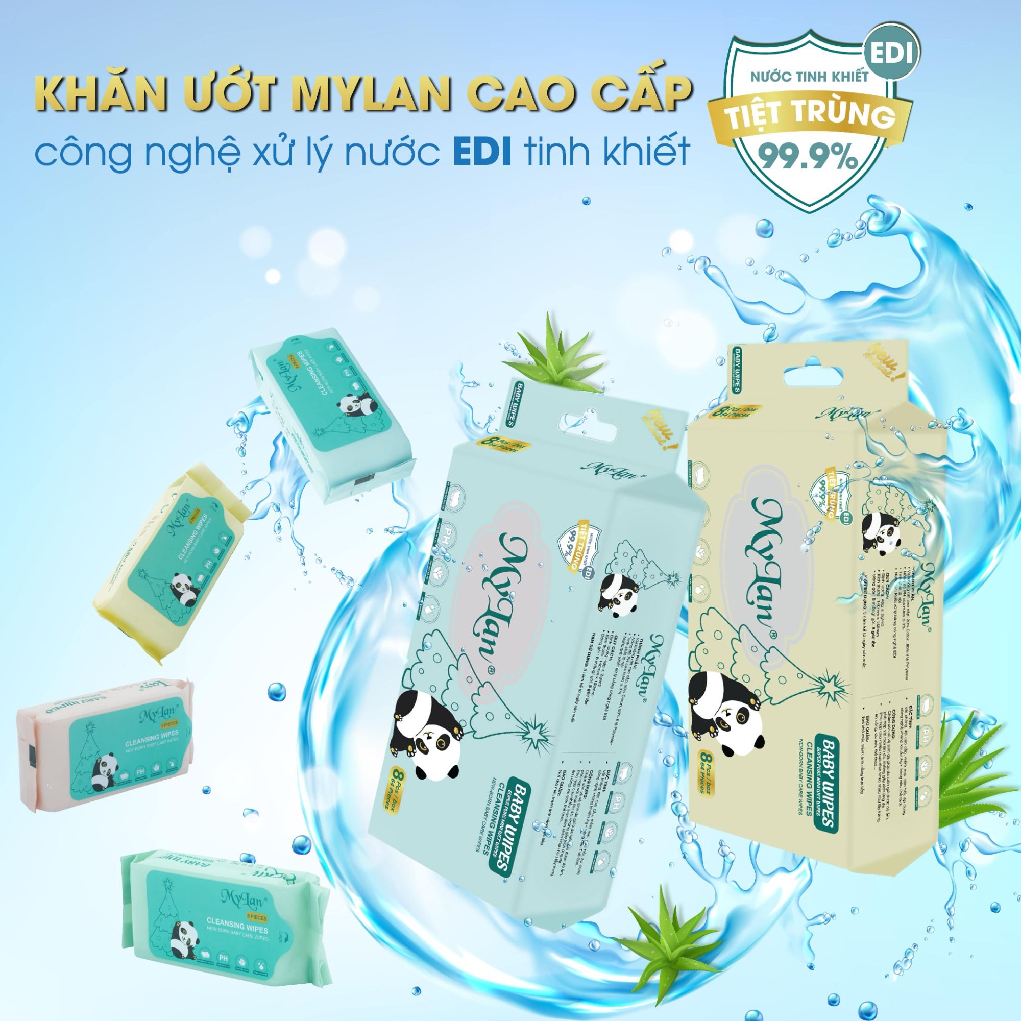 COMBO 5 Lốc Khăn Ướt Mini MyLan