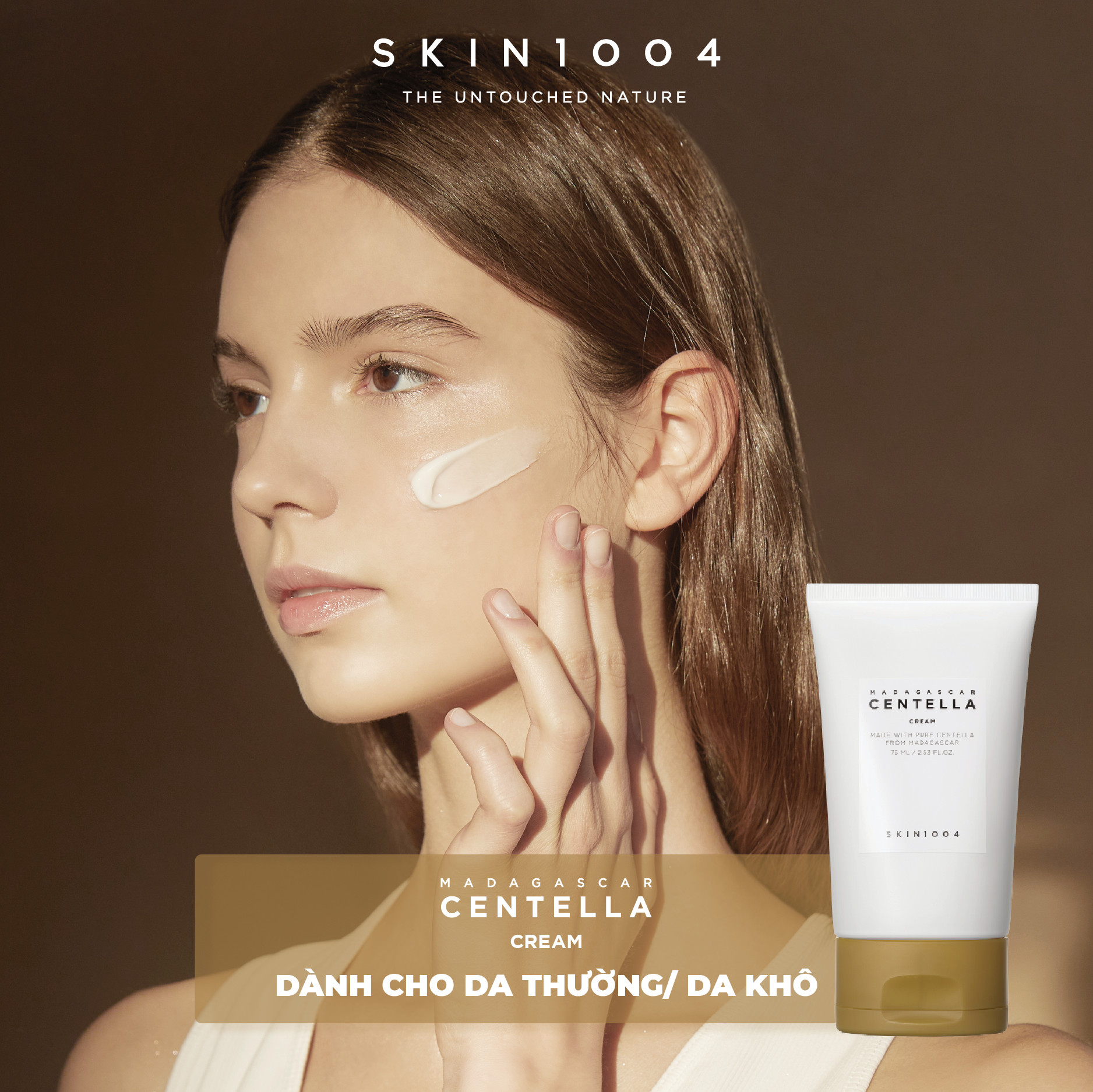 Bộ 5 Sản Phẩm Giảm Mụn Làm Dịu Da Skin1004 Madagascar Centella (Sữa Rửa Mặt 125ml+ Toner 210ml + Serum 55ml hoặc 100ml + Kem Ngày 75ml+ Kem Đêm 75ml) + Tặng 1 mặt nạ Sexylook