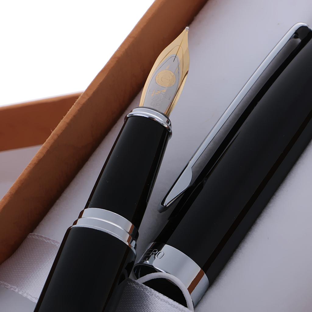 Black Fountain Pen Fine Nib Storage Box Graduation Ceremony Gifts Office