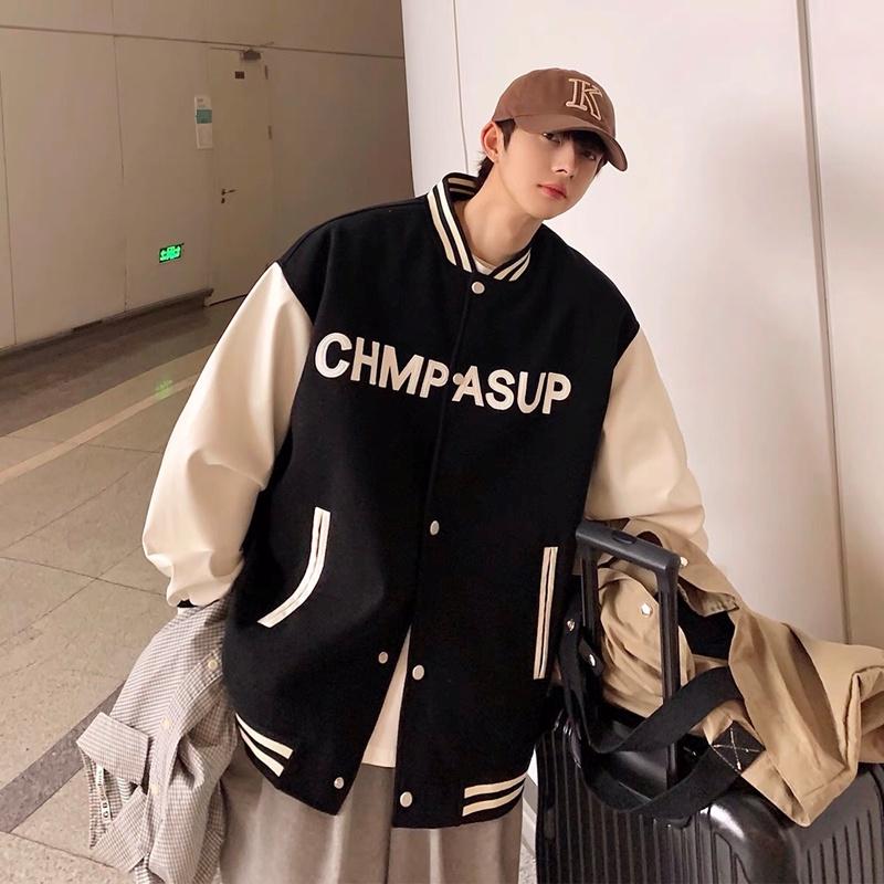 Áo bomber jacket dù 2 lớp khoác nam nữ unisex gió cúc bấm form rộng local brand ulzzang phong cách hàn quốc đep CHMPASUP