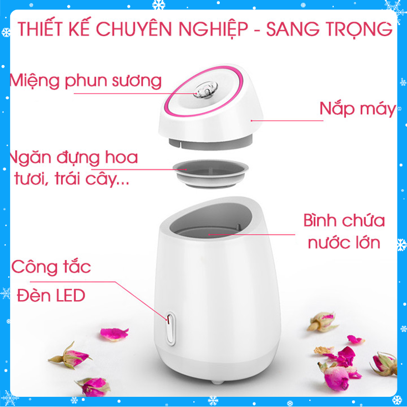 Máy xông hơi da mặt hoa quả, thảo dược - màu ngẫu nhiên - Hàng Chất Lượng