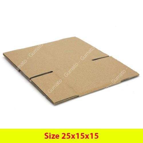 Hộp giấy, thùng carton size 25x15x15 giấy carton gói hàng Everest