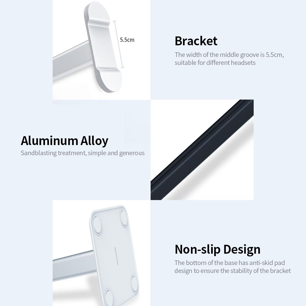 Giá đỡ tai nghe bằng nhôm có thể tháo rời Universal Aluminum Headphone Holder