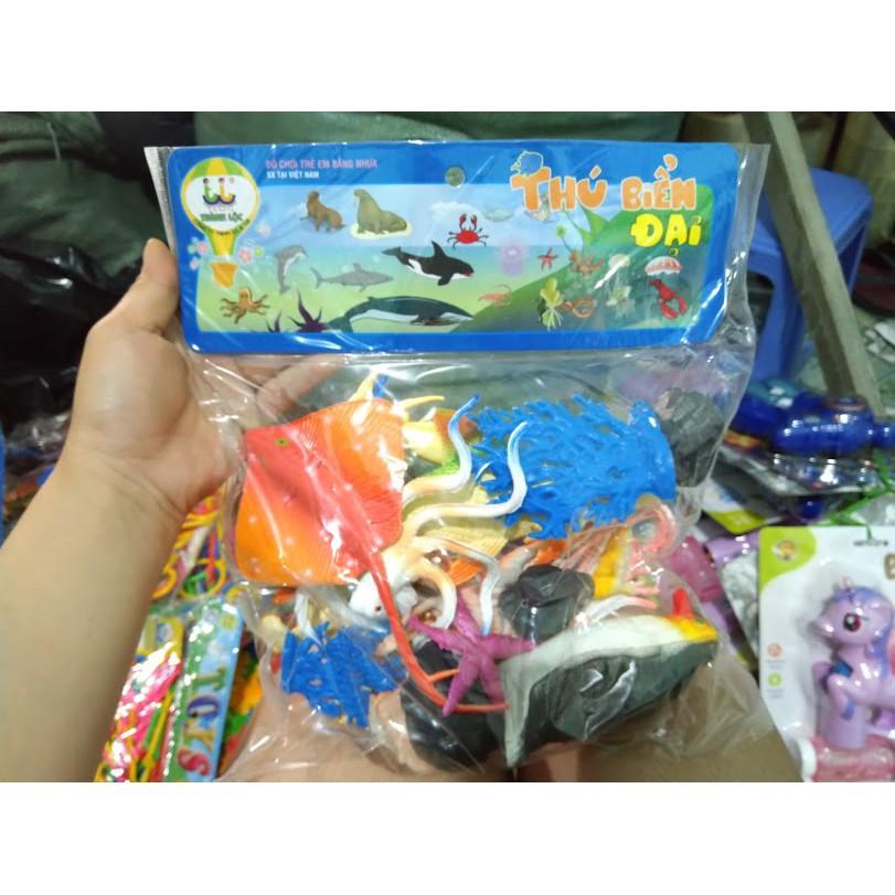 Đồ chơi trẻ em mô hình sinh vật biển bằng nhựa dẻo