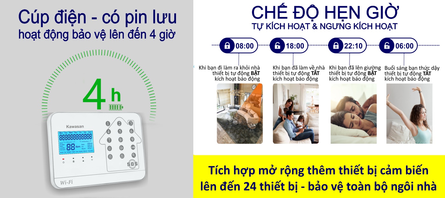 BÁO TRỘM QUA ĐIỆN THOẠI 262T WIFI SIM &amp; LINE - Hàng chính hãng