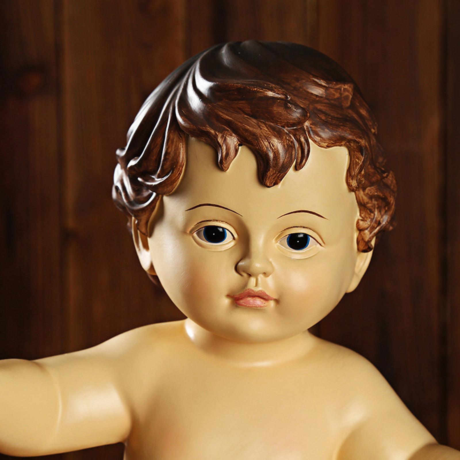 Resin Baby  Doll Statue European Figure Simulation Character Decoration