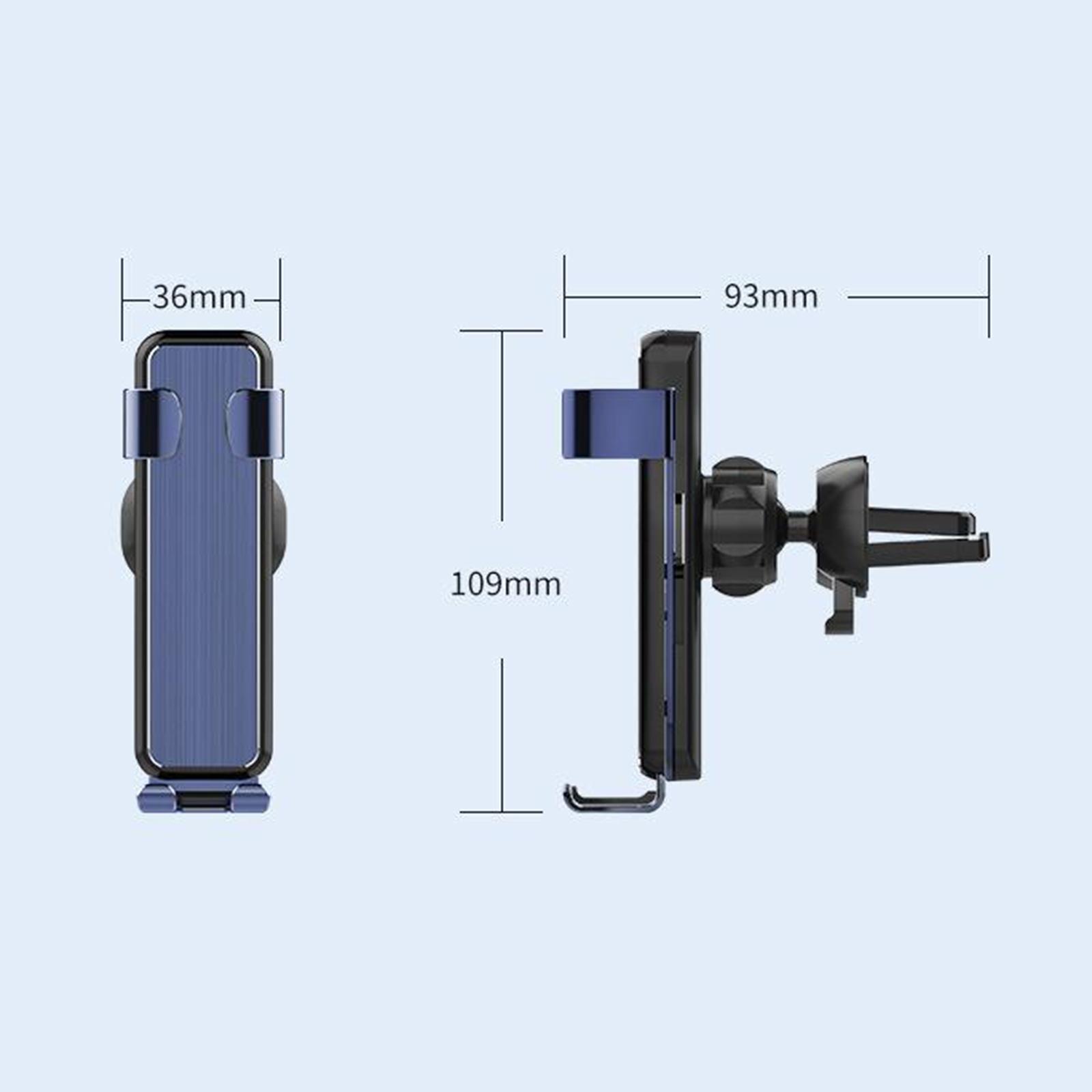 Car Phone Mount for Air Vent Auto Lock Fit for 4-6 inch Phones blue