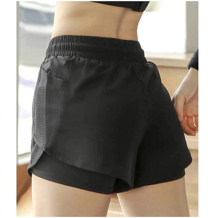 Quần thể thao nữ_2 lớp mịn mát, kín đáo_Quần tập gym nữ, chạy bộ, du lịch