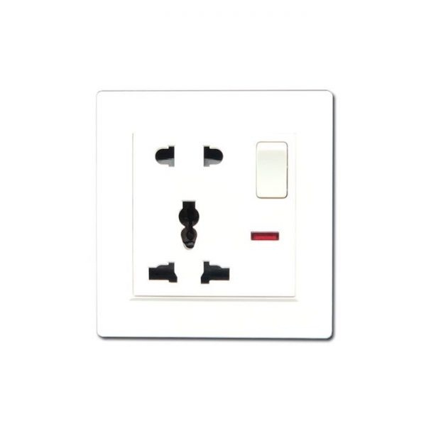 Ổ Cắm Điện Chống Giật Đơn Có Công Tắc TK-BS2P1S