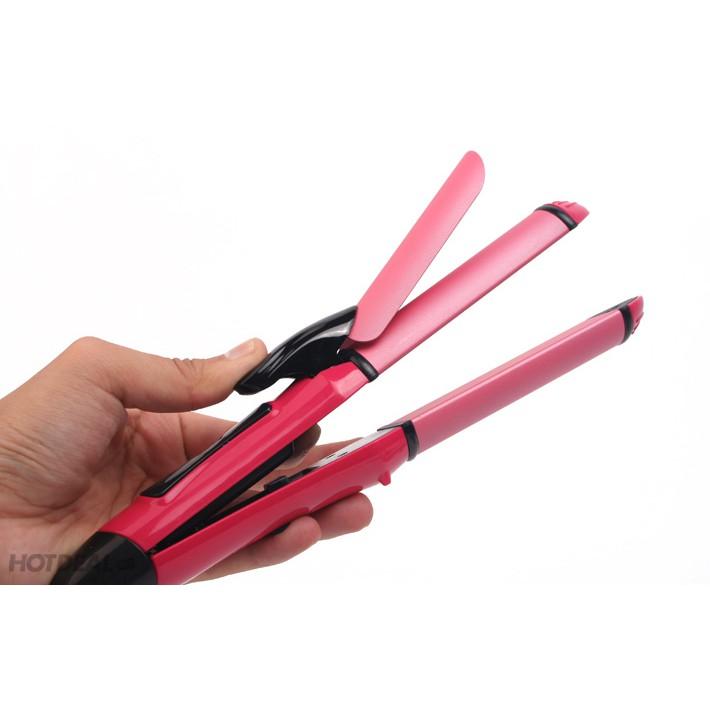 Máy uốn xoăn, duỗi thẳng 2 in 1 đa năng