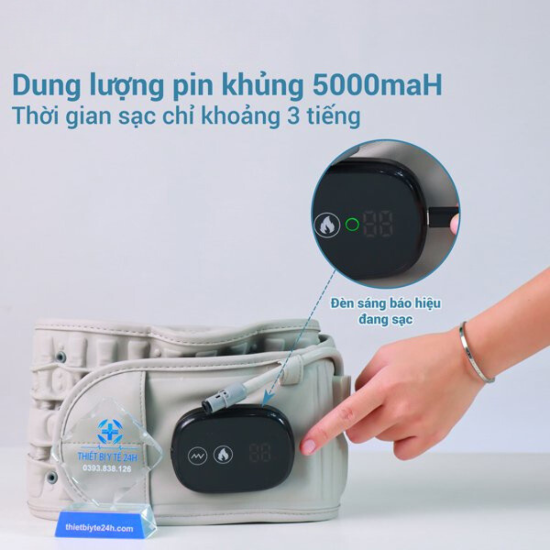 Đai Chống Thoát Vị Đĩa Đệm Kéo Dãn Định Hình Xóa Bỏ Đau Nhức Thắt Lưng Và Giảm Thoát Vị Đĩa Đệm Bảo Vệ Cột Sống Hiệu Quả - Hàng Chính Hãng