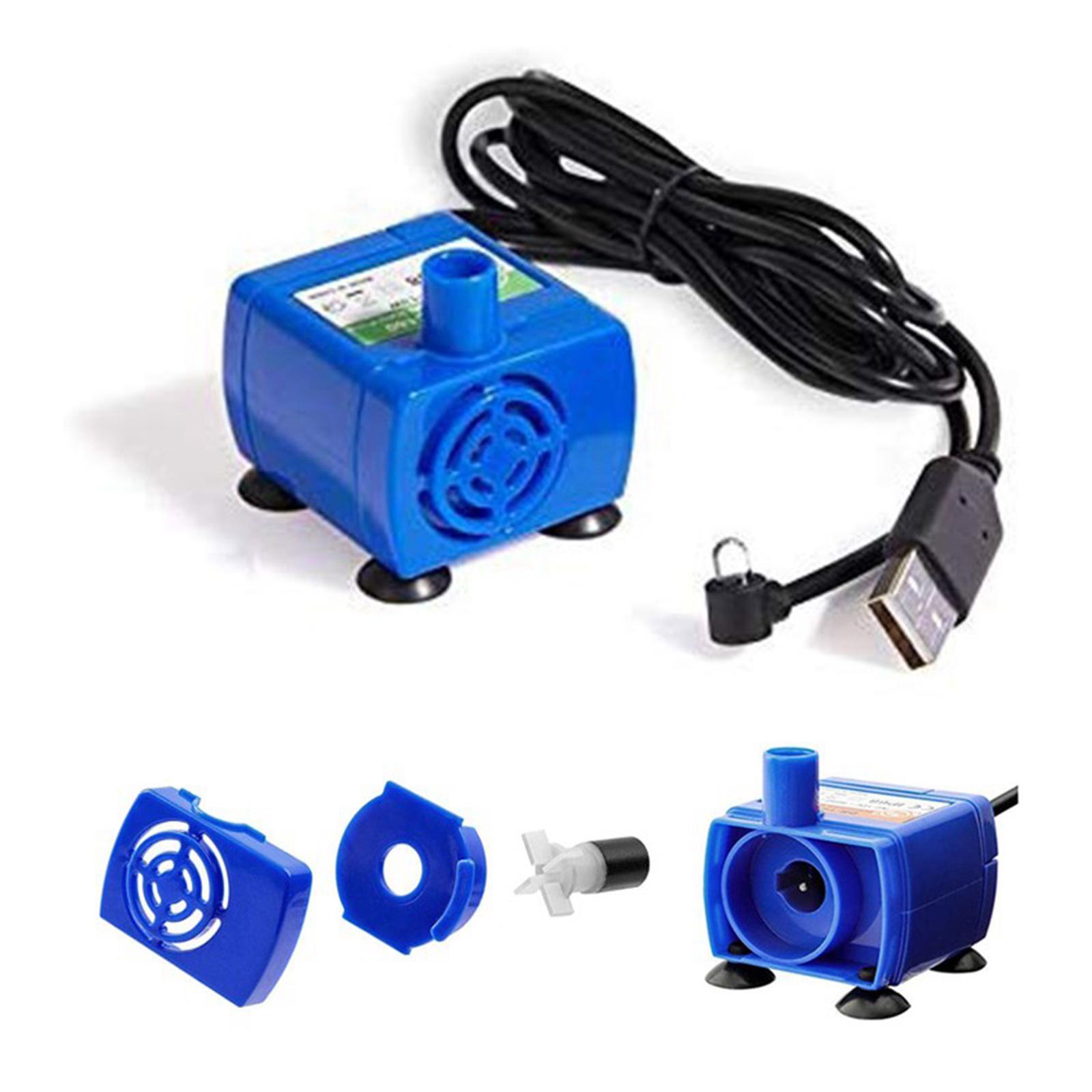 2Pcs Automatic Drinking Fountain Pump with and Drinking Bowl