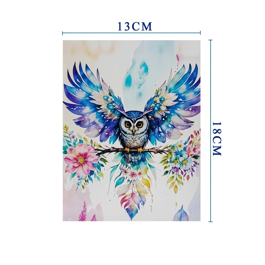 A56 -  Thiệp 3D Chim Cú Đêm Sải Cánh – Pop Up  Card Viethands Giftshop