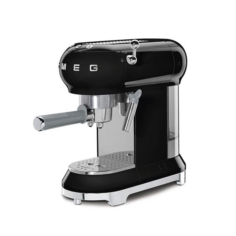 Máy Pha Cà Phê Mini Tự Động Smeg, Smeg Coffee Machine, Máy Pha Cà Phê Espresso, 1350W, 1L, Có Vòi Đánh Sữa, Nhập Đức