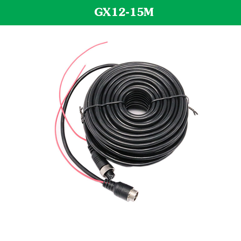 Dây Camera Lùi Xe Tải Jack GX12 4 Chân Có Dây Kích Màn Hình