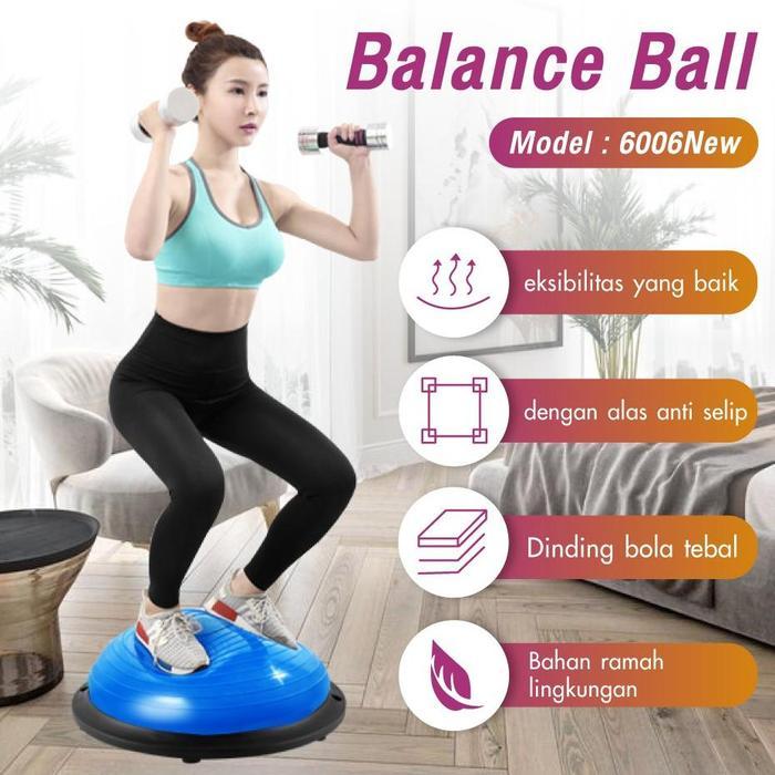 Bóng Cân Bằng Bosu Tập Yoga Phòng Gym 6006N Bán Chạy  - 46 Mới