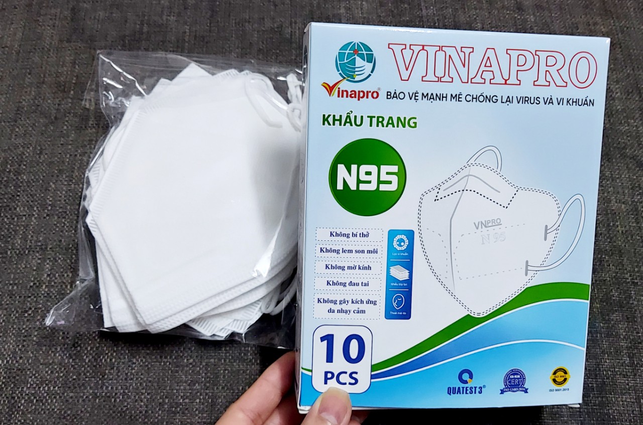 Khẩu trang 95 5 lớp kháng khuẩn Vinapro