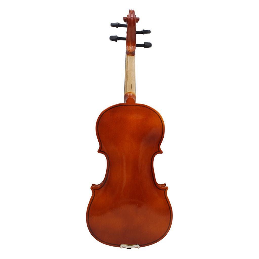 Natural Wood 3/4 Violin Fiddle Violin Bow Rosin Carring Bag Set for Gift