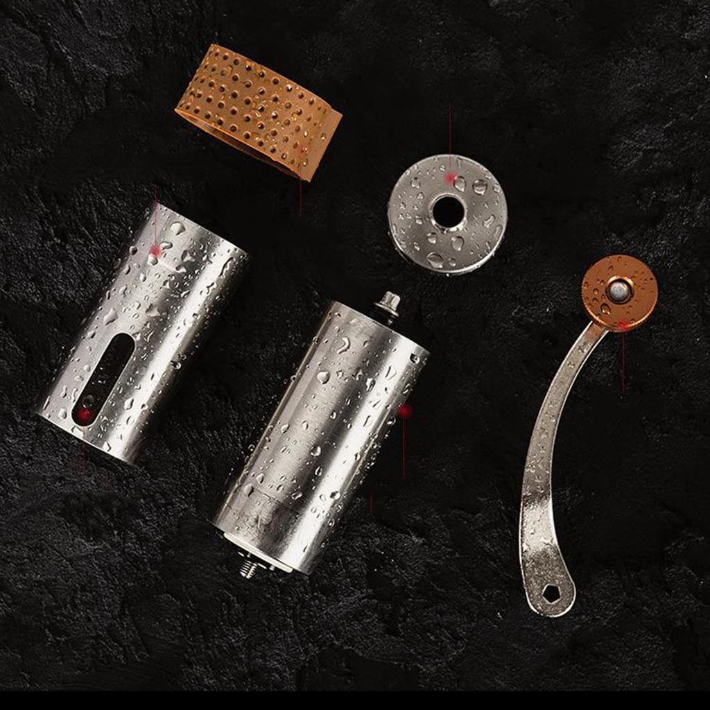 Stainless Steel Ceramic Burr Manual Coffee Grinder Portable Hand Crank Mill