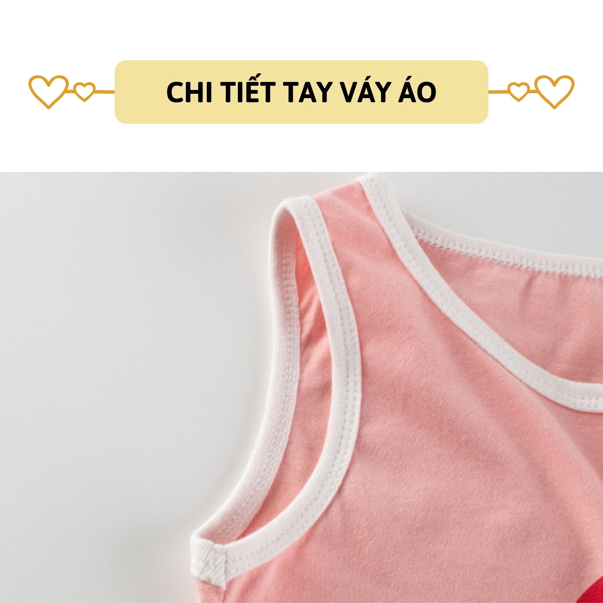 Váy sát nách liền thân cho bé gái 27Kids áo giấu quần cotton thoáng mát cho trẻ 2-8 Tuổi GSDR1