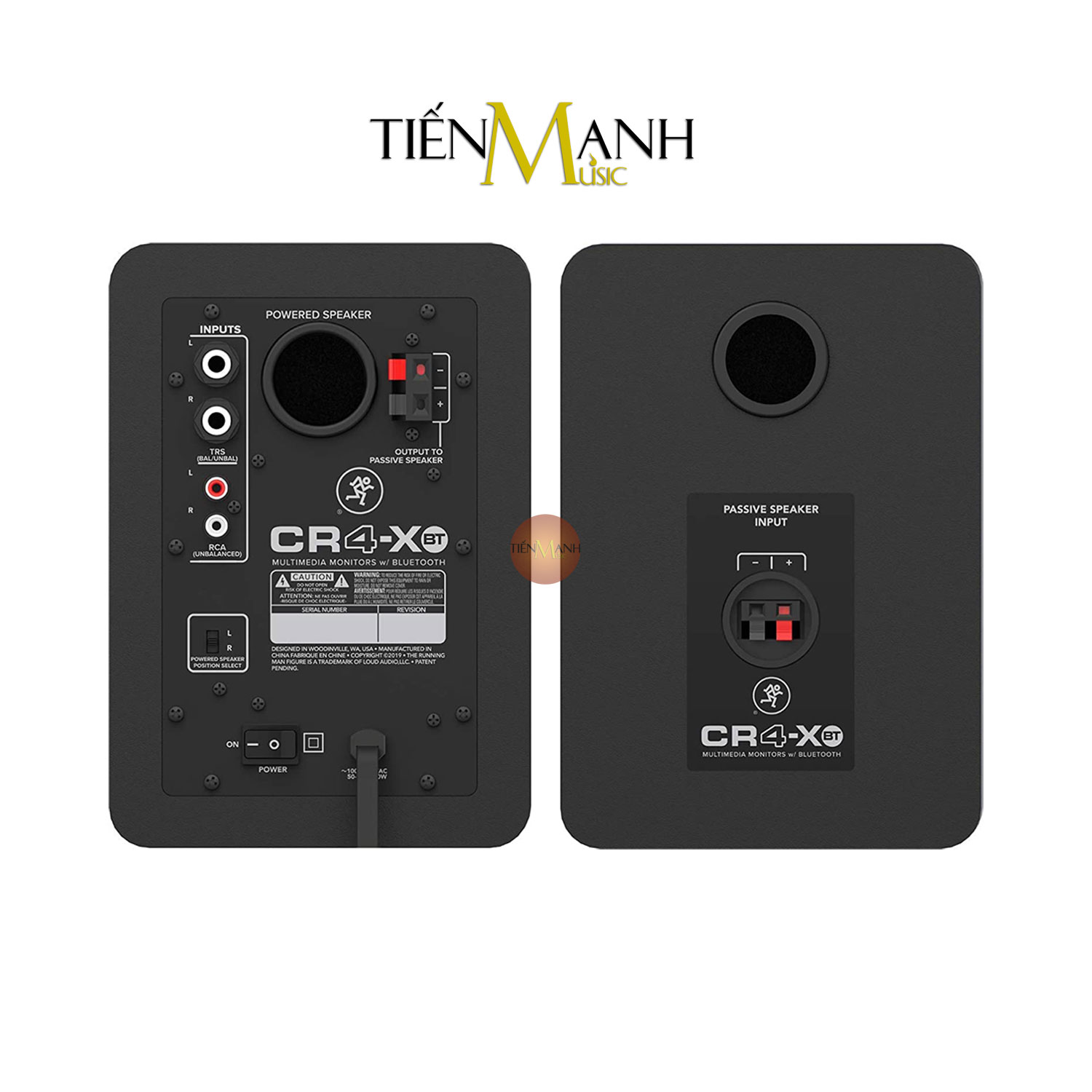 Mackie CR4 XBT Loa Kiểm Âm Nghe Nhạc Eris Powered Studio Monitor Speaker CR4XBT Pair Hàng Chính Hãng - Kèm Móng Gẩy DreamMaker