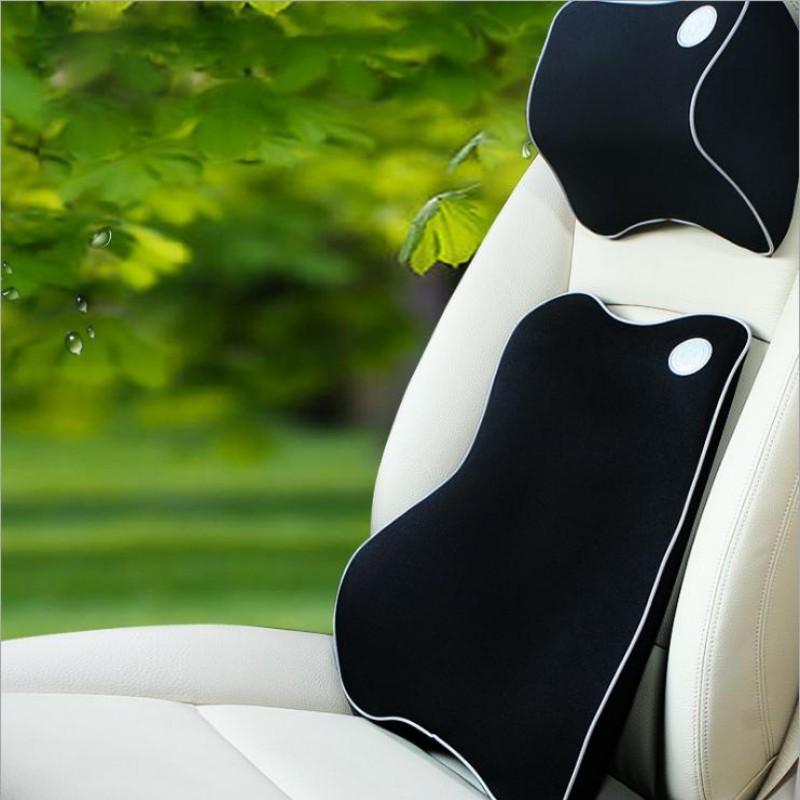 ️️ Bộ gối tựa đầu và lưng ô tô cao su non cao cấp 206672