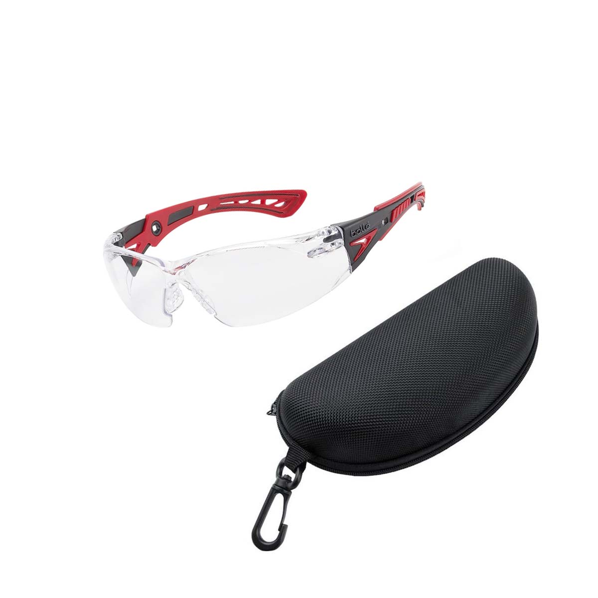 KÍNH Bảo Hộ BOLLE 1662301A Safety Glasses Rush Plus Safety Spectacle Clear Platinum Anti-Scratch/Anti-Fog Len ,
