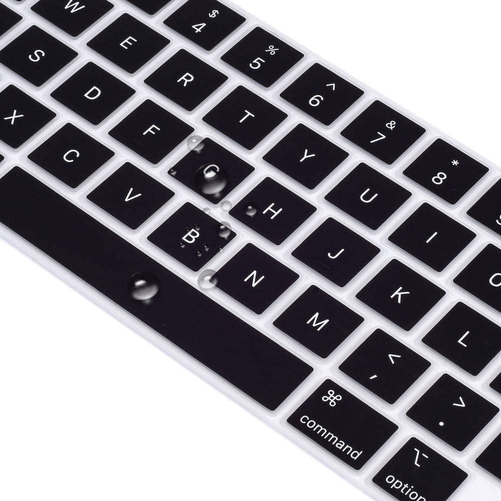 Miếng Lót phím Đen Silicone bảo vệ bàn phím dành cho Macbook chống bụi bẩn, chống nước