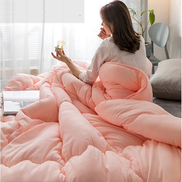 Mền Bông Hơi Siêu Nhẹ Mùa Đông Trần Phao Poly Cotton Có Ruột Dày Hàng Loại 1 Được Chọn Mẫu