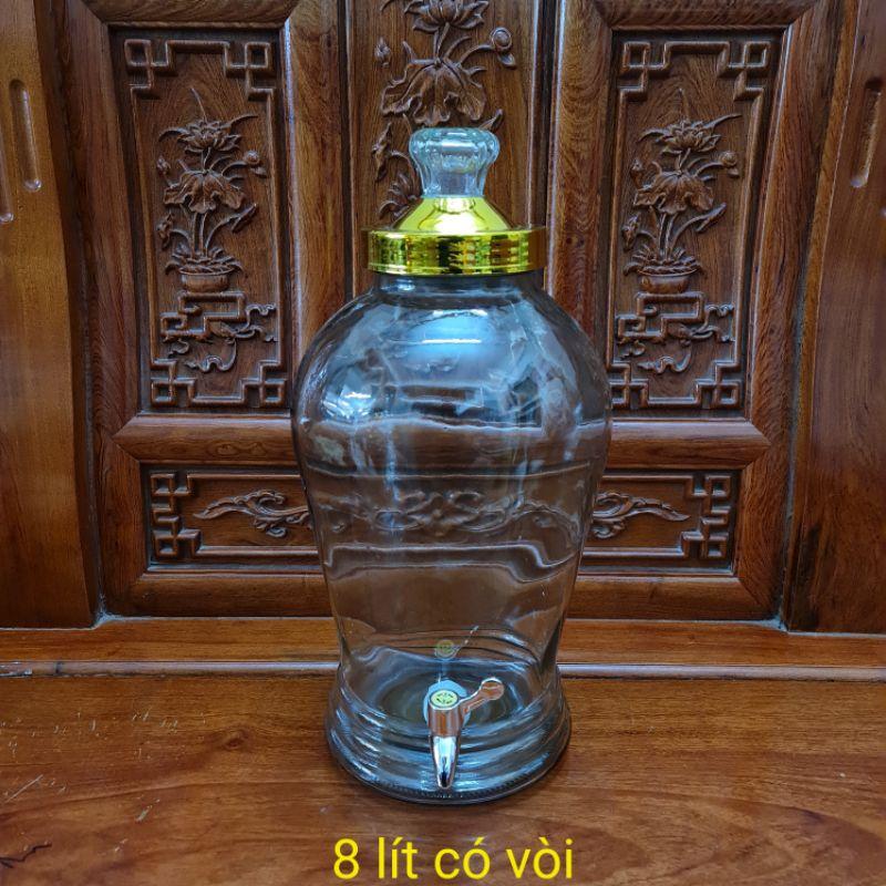 Bình ngâm sâm thủy tinh có công dụng để ngâm nhân sâm, nấm linh chi, cá ngựa