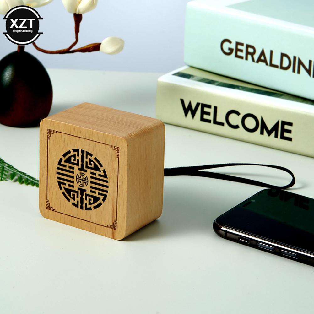 Loa tương thích Bluetooth bằng gỗ không dây di động phù hợp cho máy tính xách tay điện thoại ngoài trời máy tính xách tay màu máy tính để bàn: Thông tư 2