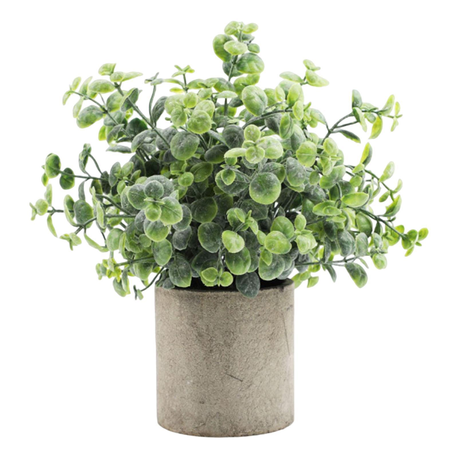 Artificial Fake Succulent Plant In Pot Mini Potted Plants Home Garden Decor