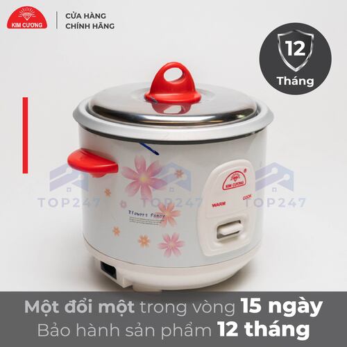 Nồi Cơm Điện Kim Cương 0.6 Lít Nắp Rời - Hàng Chính Hãng