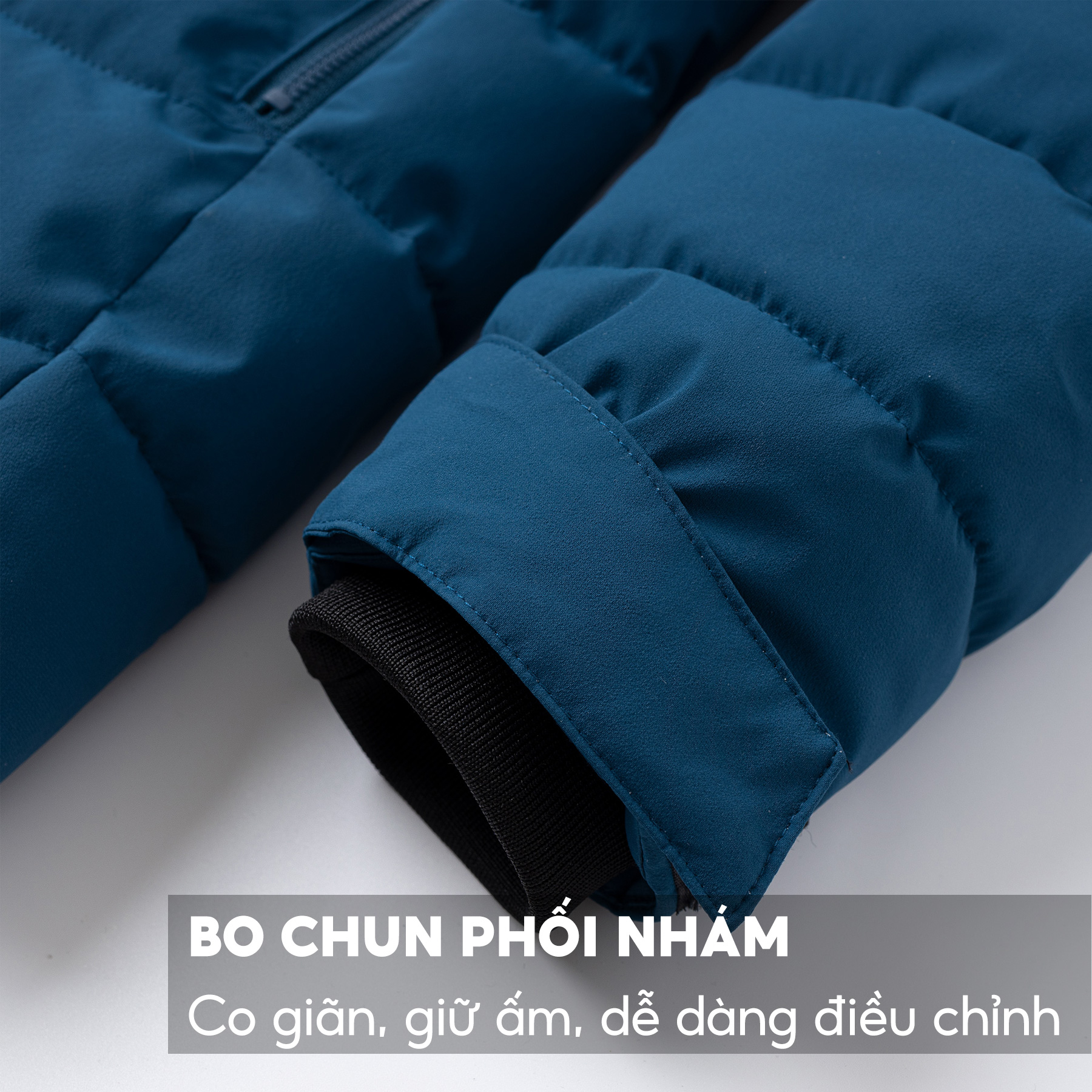 Áo Khoác Phao Nam Chần Bông 5S Premium, Chất Liệu Cao Cấp, Công Nghệ GORE-TEX, Siêu Ấm, Cản Gió, Thiết Kế Basic